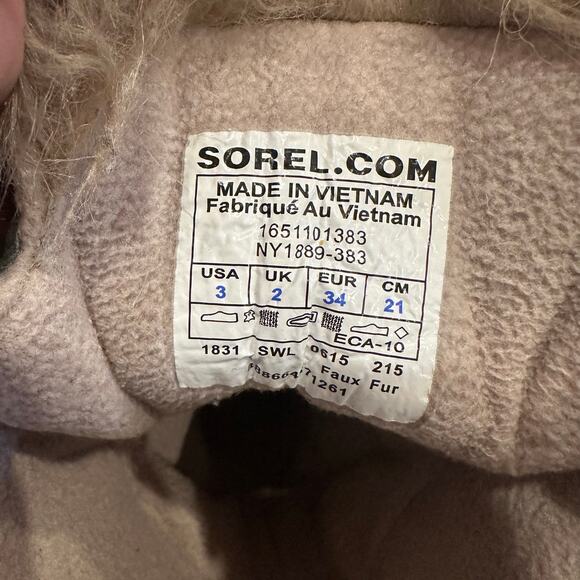 Sorel Joan of Arctic Youth 3 Waterproof Winter Snow Boots Faux Fur Trim - Picture 2 of 8